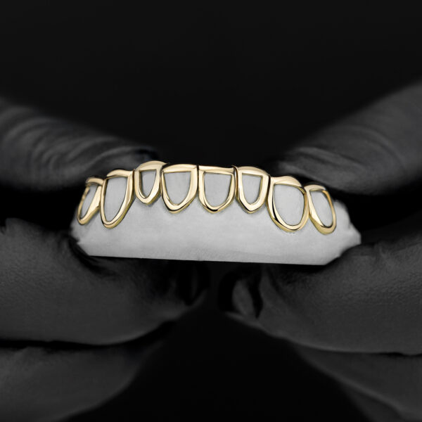 Rose Gold Classic Polished Open Face Grillz