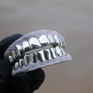 White Gold Grillz | GotGrillz – Buy Gold & Dimond Custom Teeth Grillz